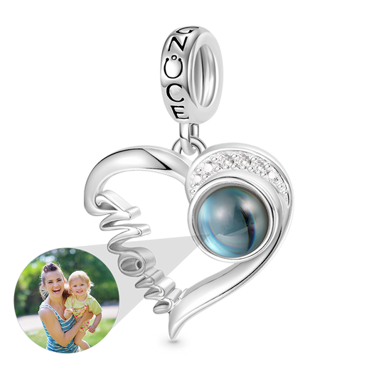 Gnoce Projection Mom Love Personalized Charm Platinum-plated Silver Blend_1