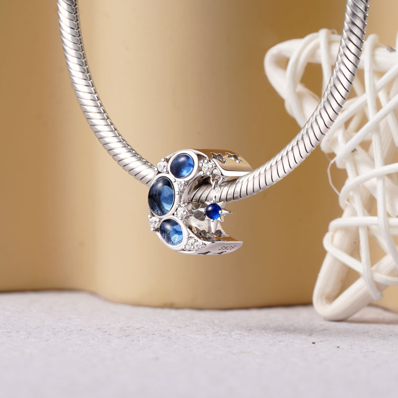 Gnoce Sparkling Moon Star Charm_2