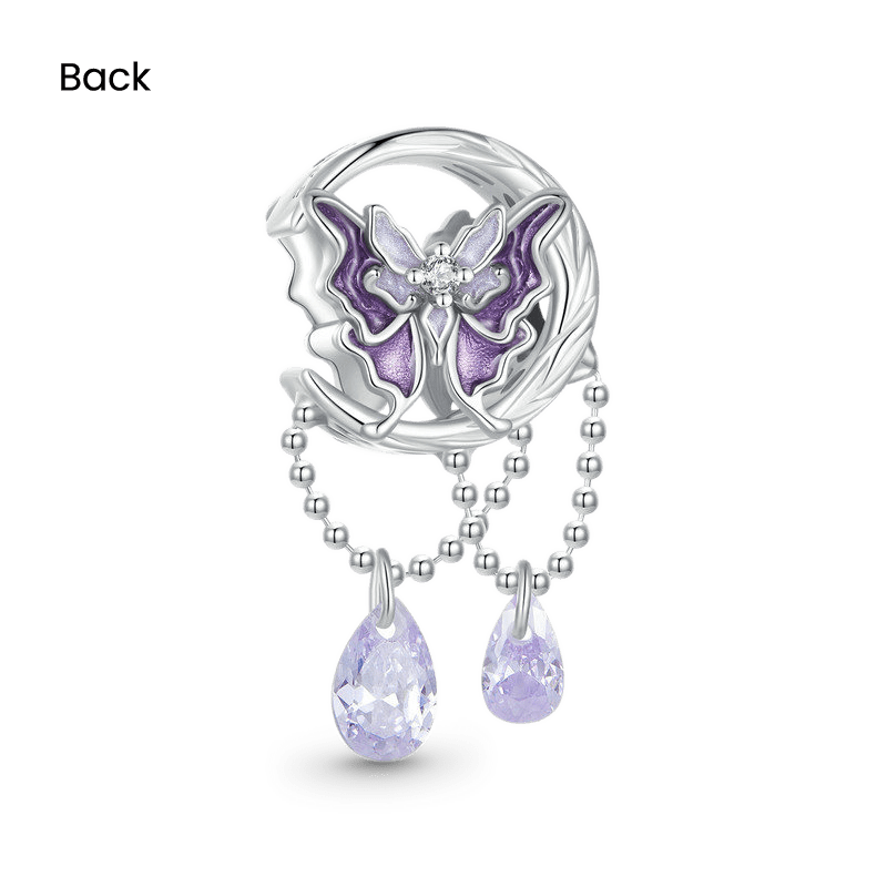 Gnoce Fantasy Purple Moon Butterfly Charm_2
