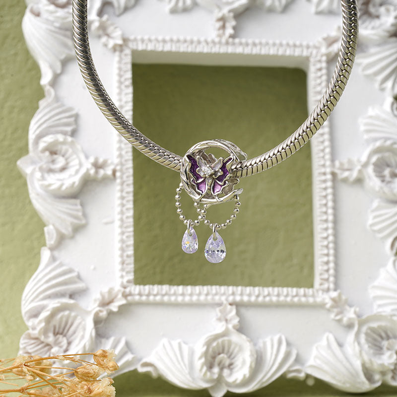 Gnoce Fantasy Purple Moon Butterfly Charm_3