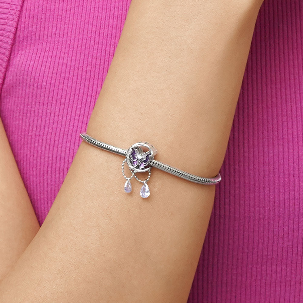 Gnoce Fantasy Purple Moon Butterfly Charm_5