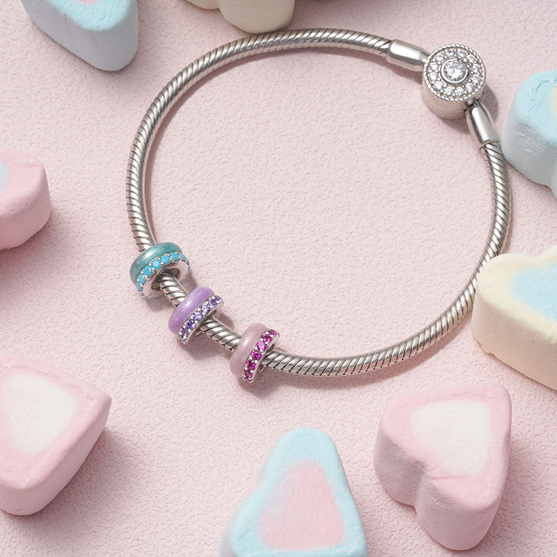 Gnoce Candy Colors Purple Basic Stopper Charm_2