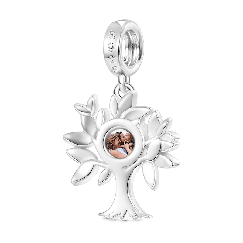 Gnoce Projection Tree of Life Personalized Photo Pendant Dangle Charm_3