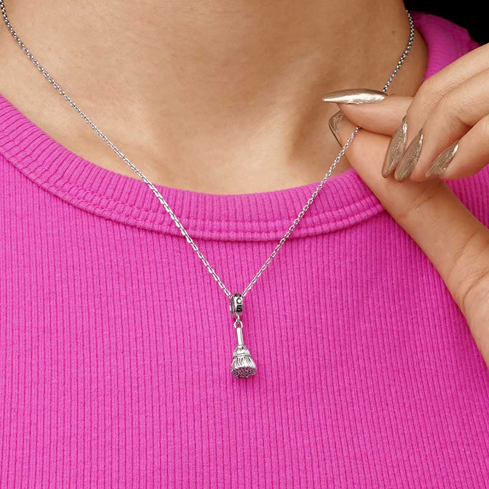 Gnoce Witch Broomstick Pendant Dangle Charm_5