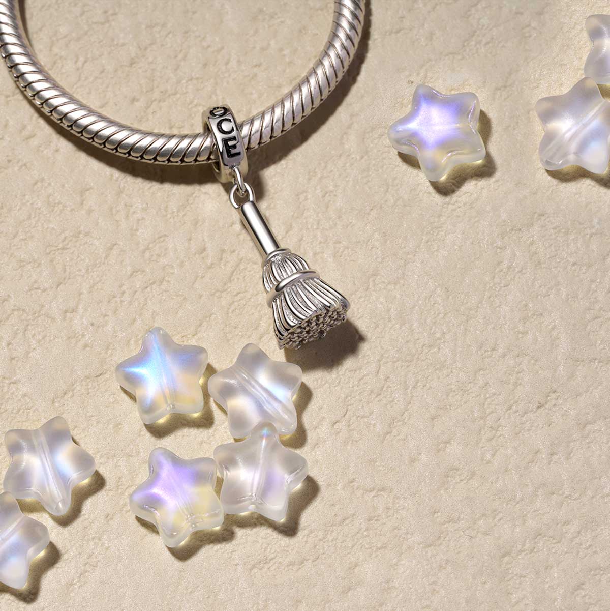 Gnoce Witch Broomstick Pendant Dangle Charm_3