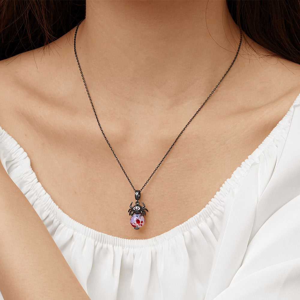 Gnoce Halloween Spider Pendant Dangle Charm_5