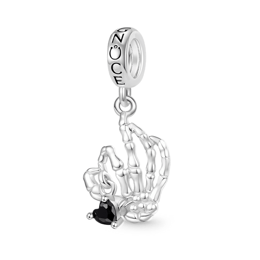 Gnoce Halloween Skull Gesture Pendant Dangle Charm_1