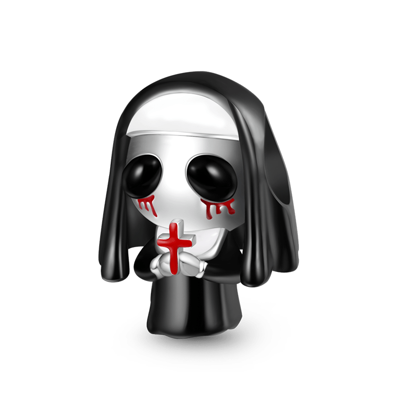 Gnoce Halloween Ghost Nun Charm_1