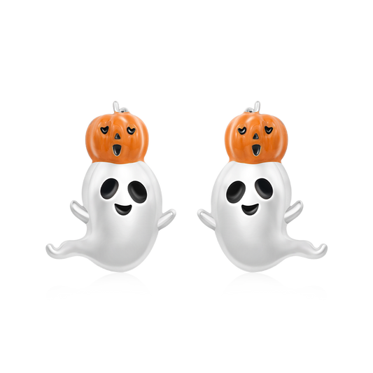 Gnoce Halloween Spooky Pumpkin Stud Earrings_1
