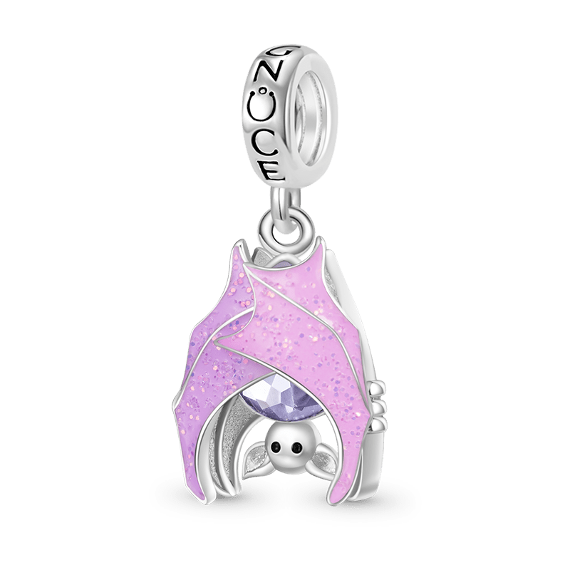 Gnoce Halloween Magical Wings Bat Charm Platinum-plated Silver Blend_2
