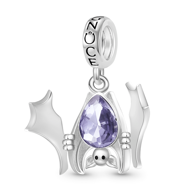 Gnoce Halloween Magical Wings Bat Charm Platinum-plated Silver Blend_3