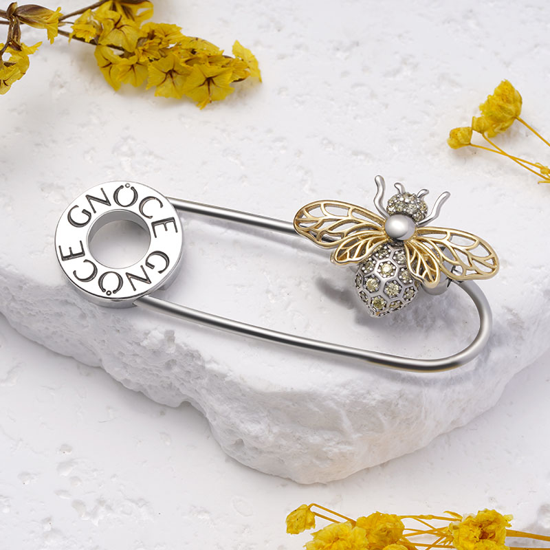 Gnoce Basic Brooch with 2 Pieces of Stoppers_3