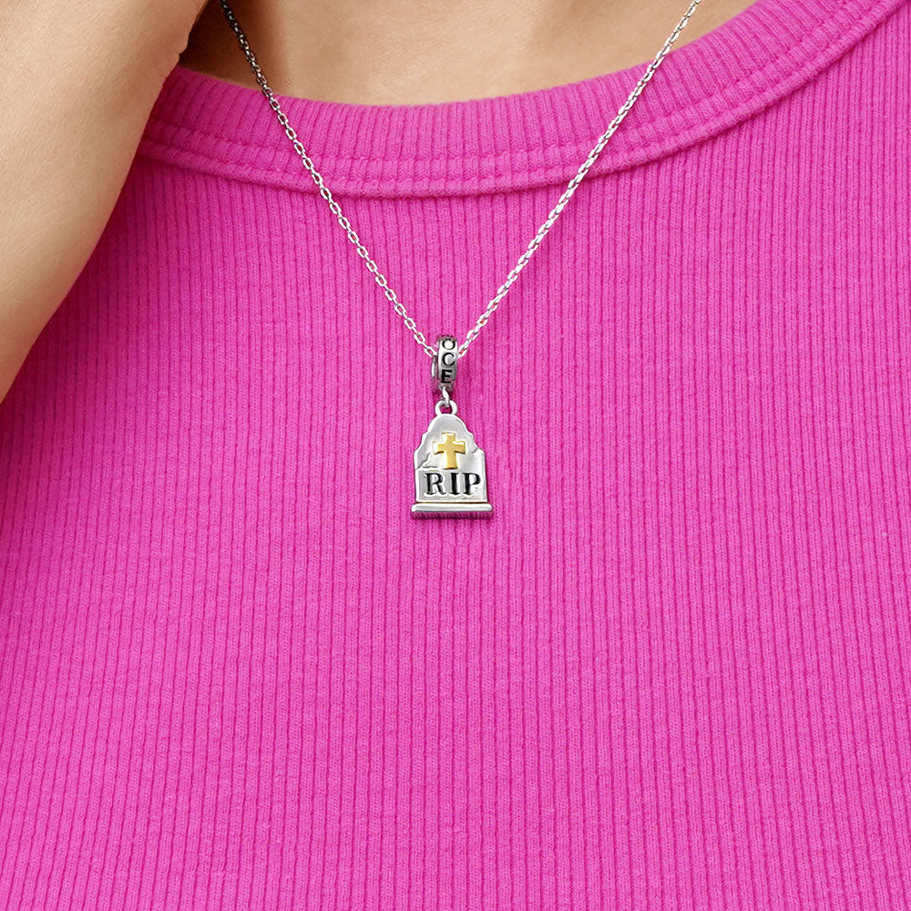 Gnoce Tombstone Pendant Dangle Charm_7