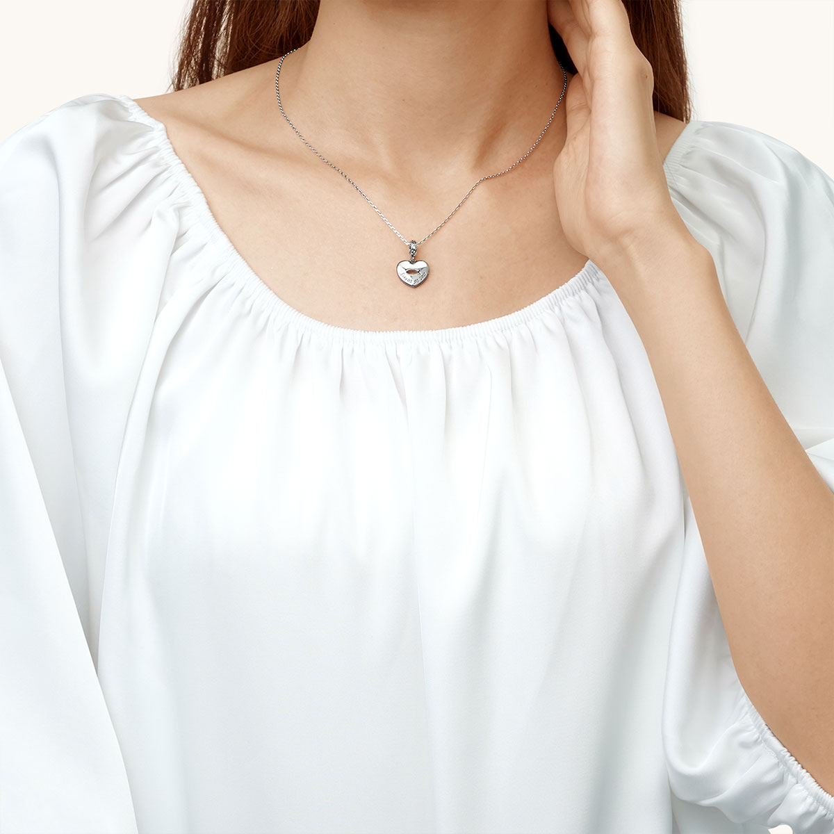 Gnoce Engravable Jesus Fish Birthday Name Pendant Dangle Charm_6