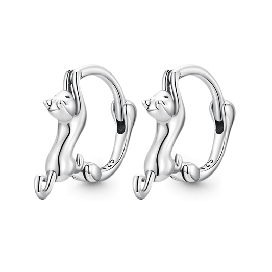 Gnoce Lovely Cat Stud Earrings_1