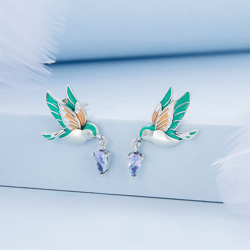 Gnoce Kingfisher Stud Earrings_2