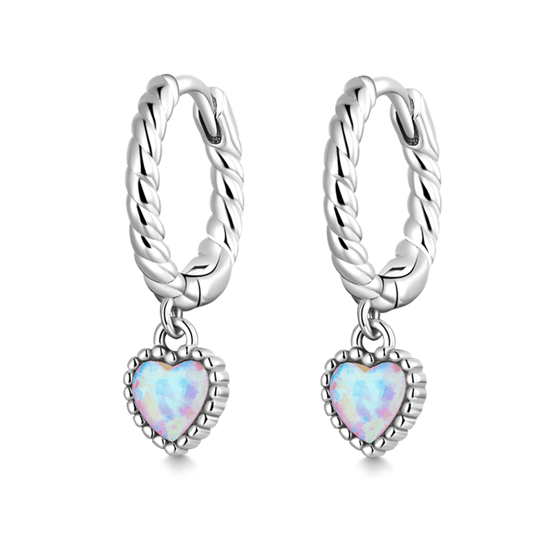 Gnoce Colorful Aussie Gem Heart Earrings_1