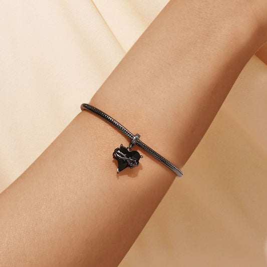 Gnoce Halloween Heart Thorn Pendant Dangle Charm_5