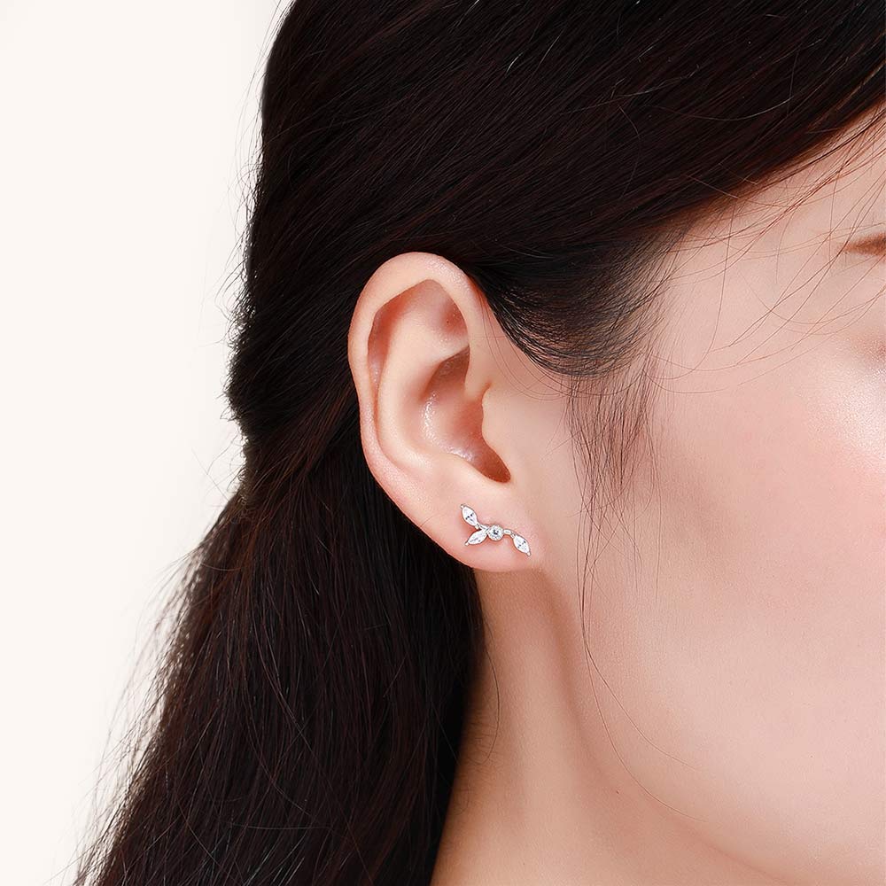 Gnoce Flower Stud Earrings_4