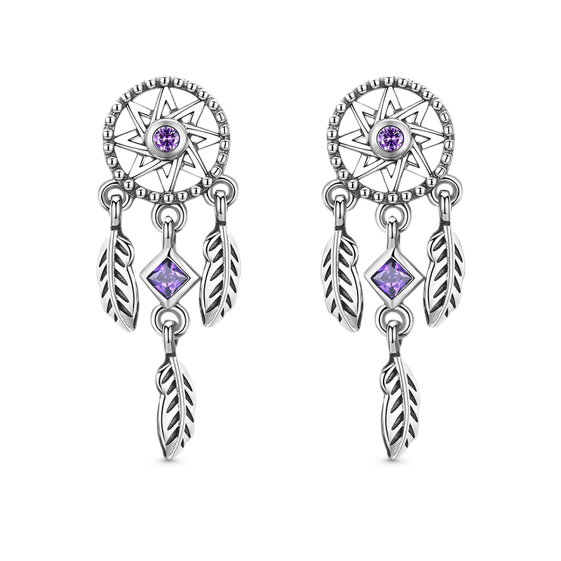 Gnoce Dreamcatcher Stud Earrings_1