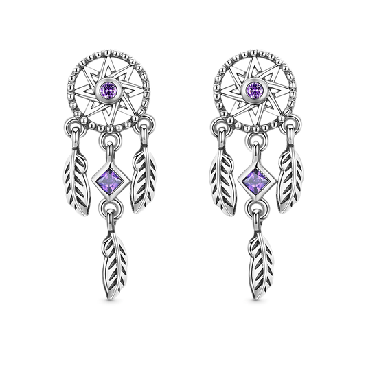 Gnoce Dreamcatcher Stud Earrings_1
