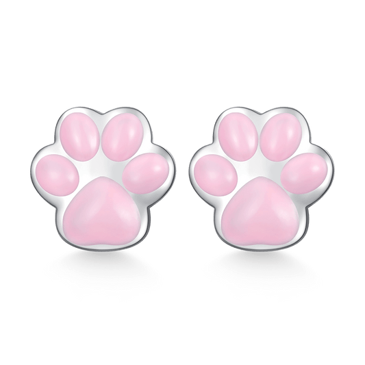 Gnoce Pink Cat Paw Earrings_1