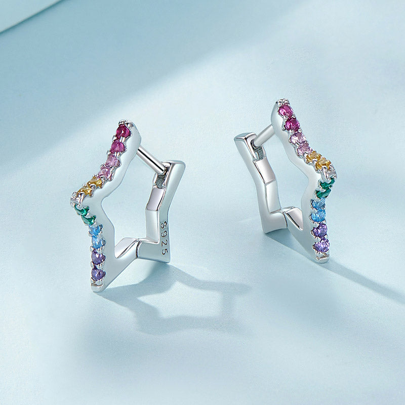 Gnoce Rainbow Star Earrings_2