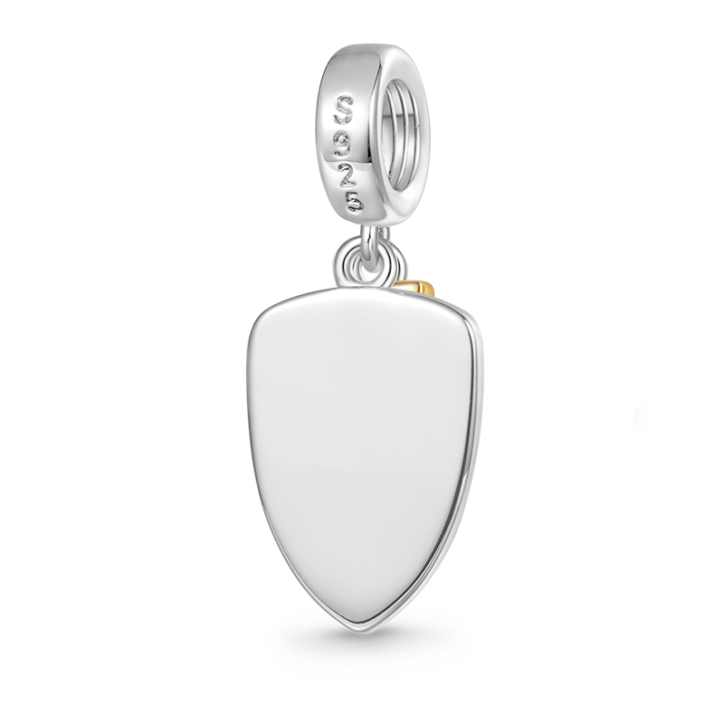 Gnoce "Give it to God" Shield with Cross Pendant Dangle Charm_2