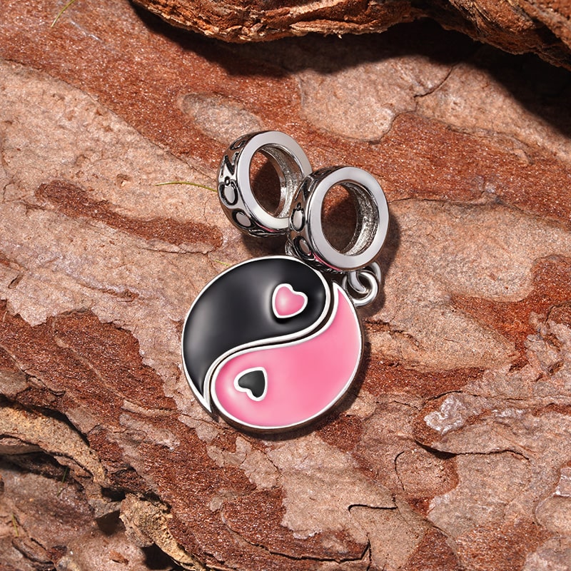 Gnoce Yin Yang Couple Pendant Dangle Charm_3