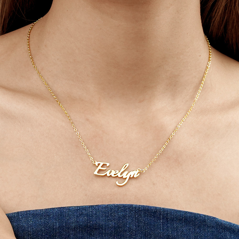 Amarley "You are My Destiny" Personalized Gold Tone Name Necklace - For the Special One_4