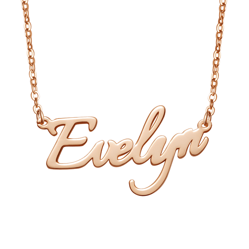 Amarley "You are My Golden Star" Personalized Rose Gold Color Name Necklace- Unquie Customized Gift for Her_1