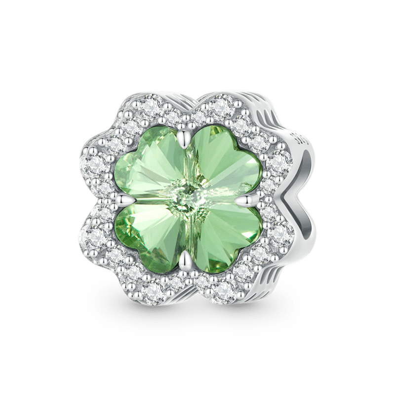 Gnoce Lucky Green Four-leaf Clover Charm_1