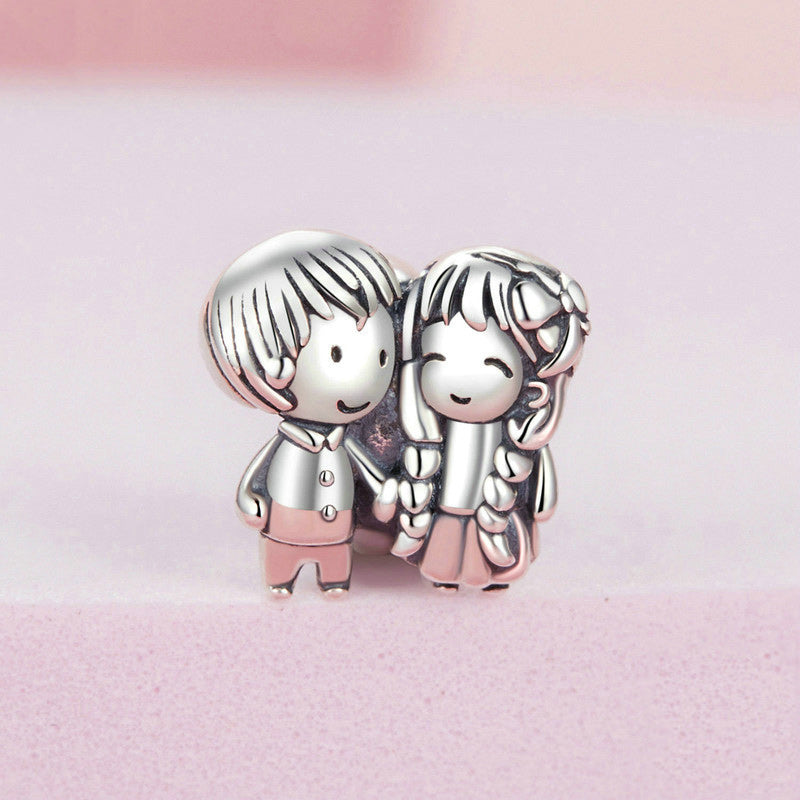 Gnoce Little Girl & Boy Stopper Charm_2