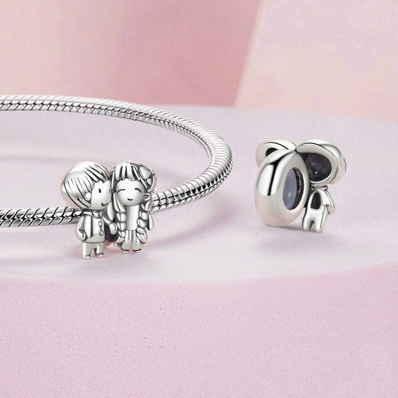 Gnoce Little Girl & Boy Stopper Charm_3