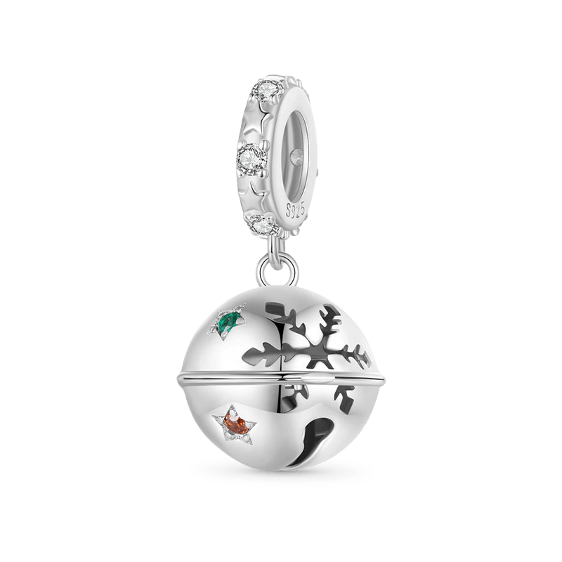 Gnoce Christmas Round Bell Pendant Dangle Charm_1