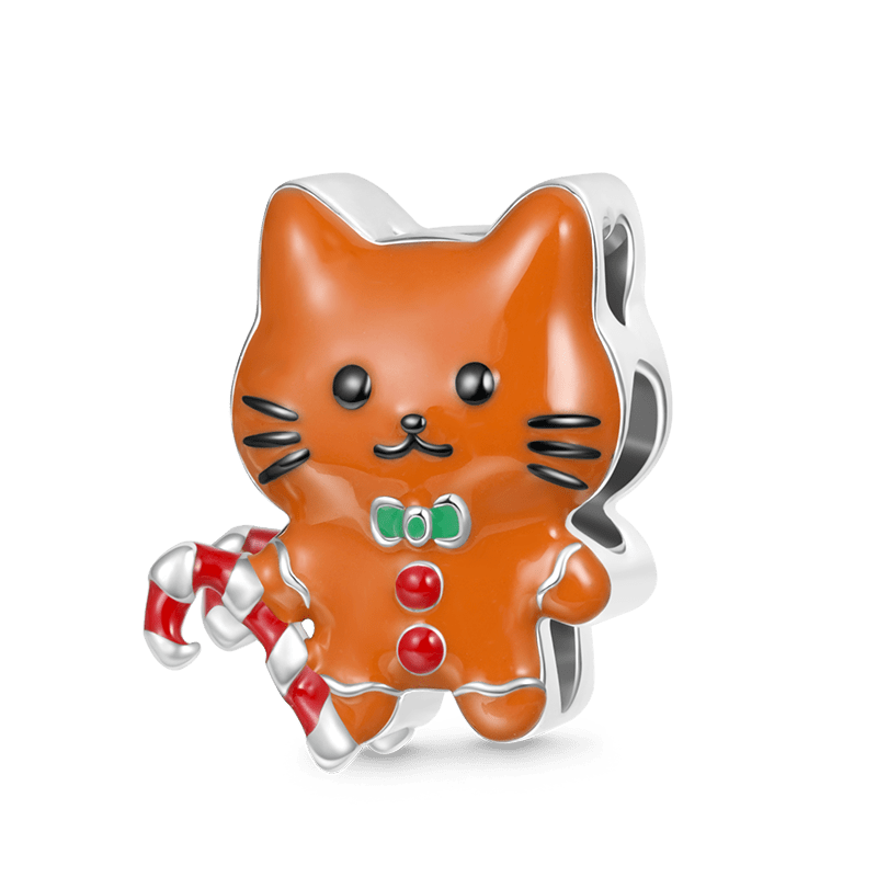Gnoce Gingerbread Cat Personalized Charm_1