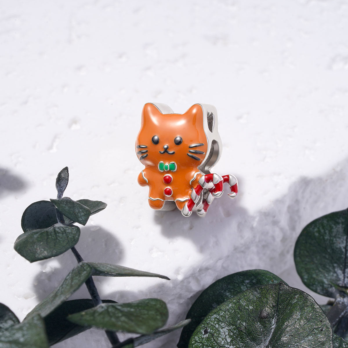 Gnoce Gingerbread Cat Personalized Charm_2