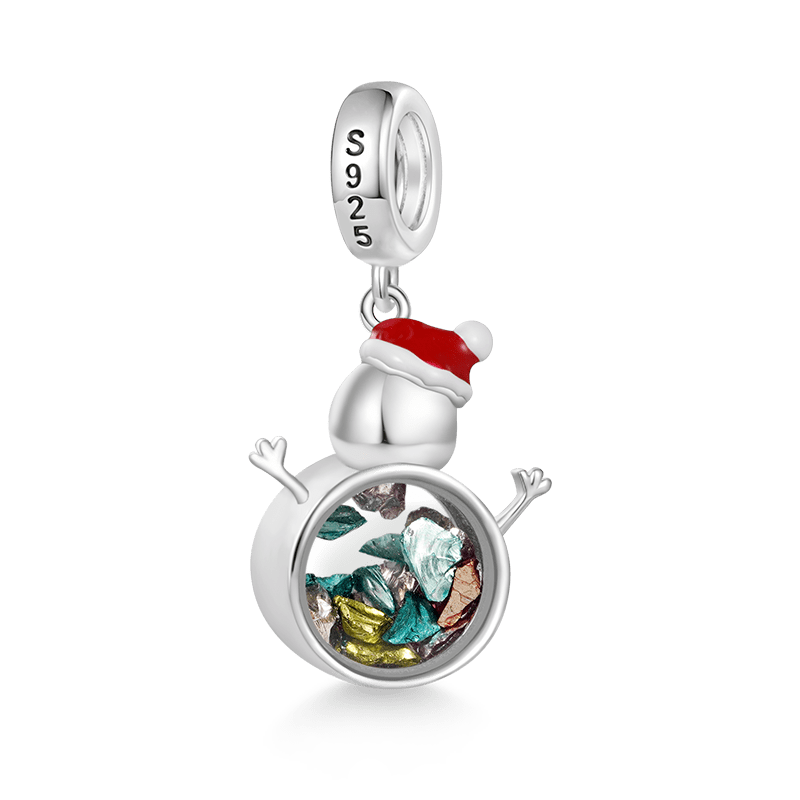 Gnoce Christmas Transparent Snowman Pendant Dangle Charm_2