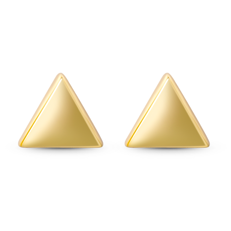 Gnoce Triangle Stud Earrings_2