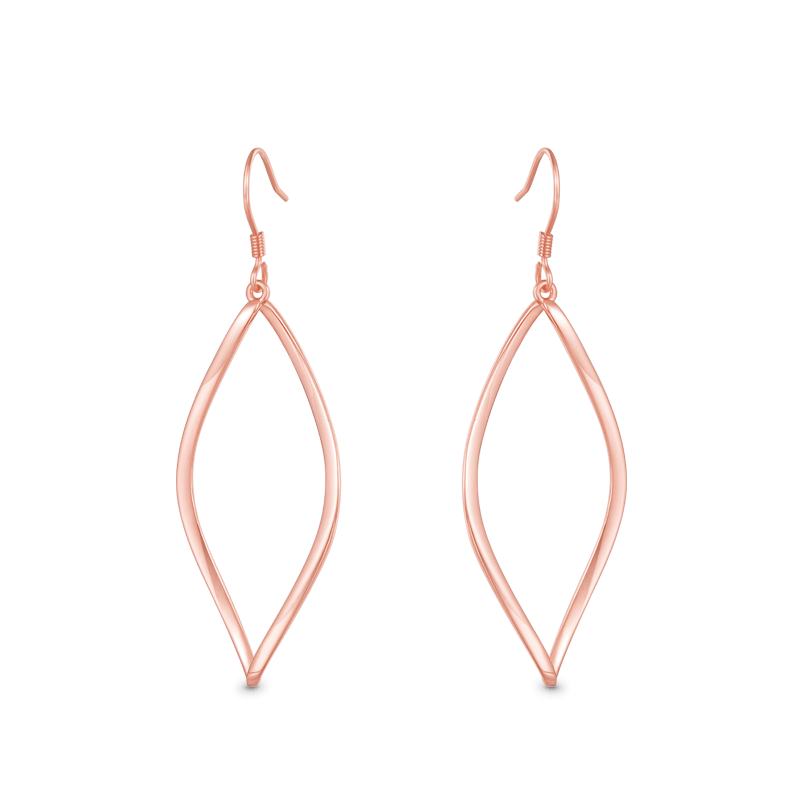 Gnoce Hollow Twisted Dangle Earrings_3