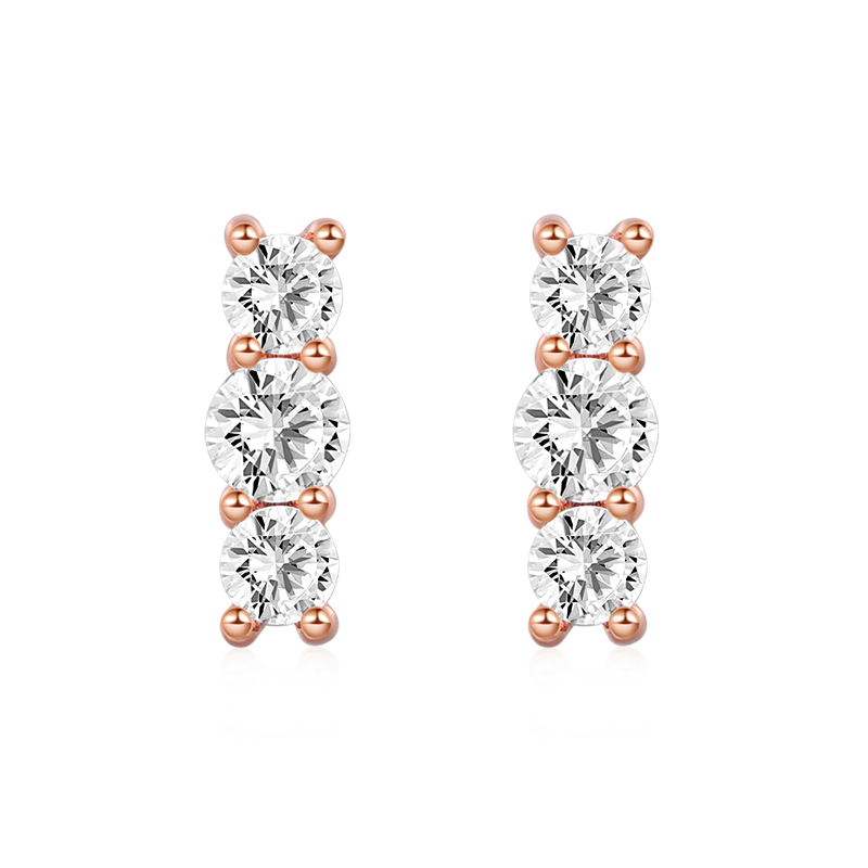 Gnoce Stacked Diamond Stud Earrings_2