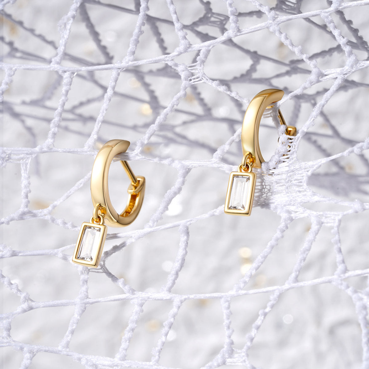 Gnoce Square CZ Drop Earrings_4