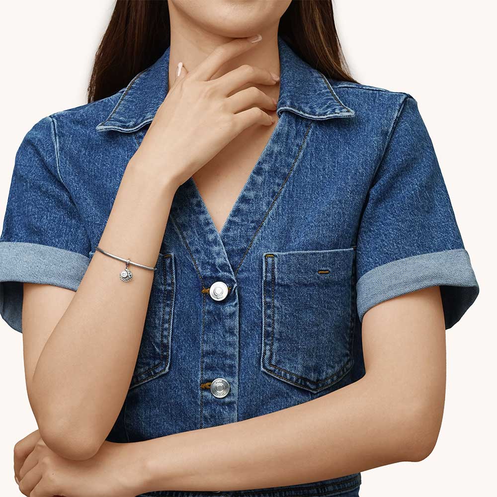 Gnoce Star Moon Engravable Pendant Dangle Charm_4