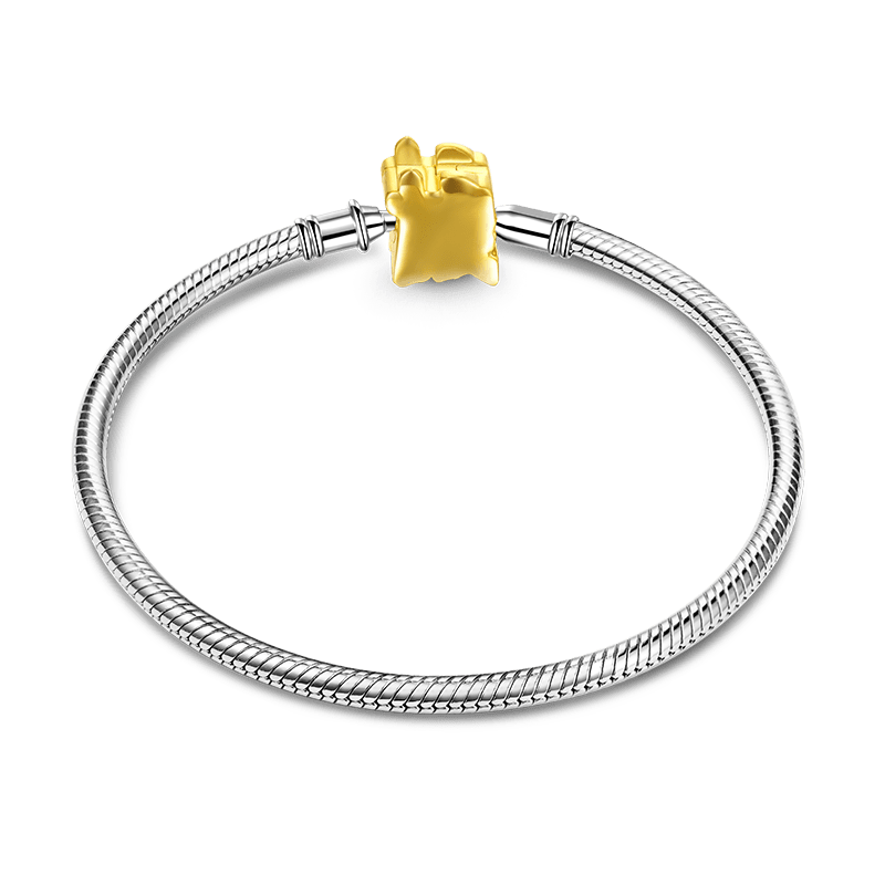 Gnoce 18k Gold-plated "Wealth" Basic Snake Chain Bracelet_2