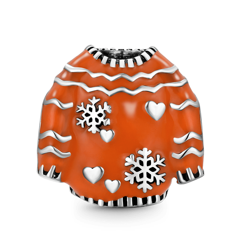 Christmas Sweater Charm Bead 925 Sterling Silver_1