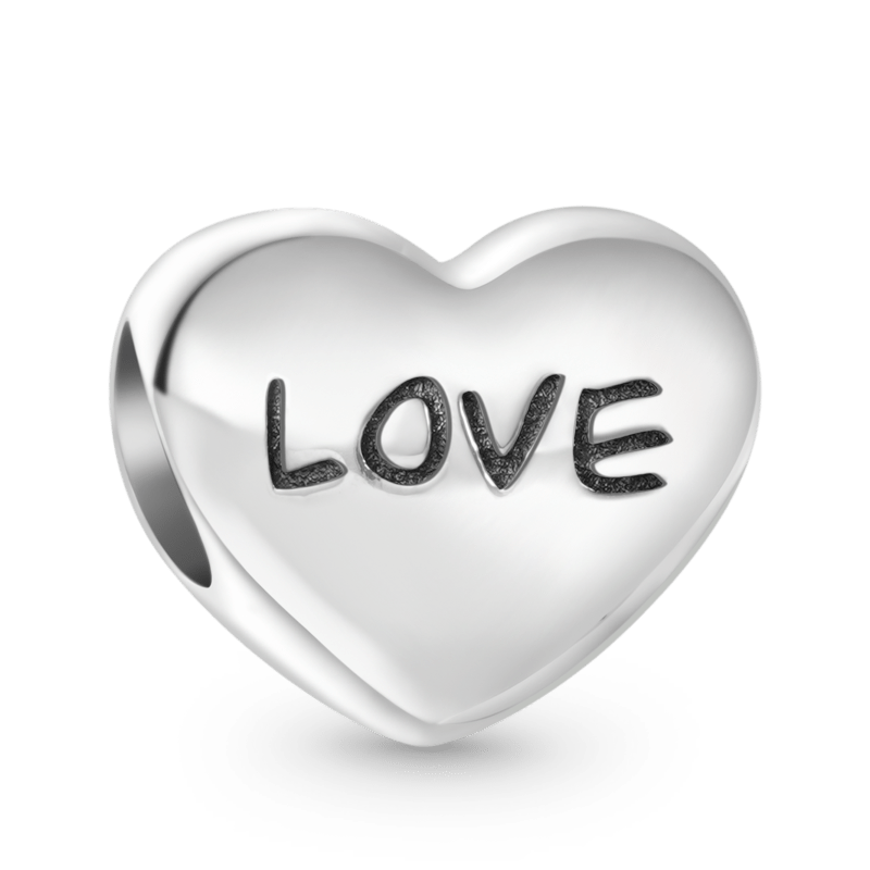 Gnoce "Love" Little Girl & Puppy Heart Charm_2
