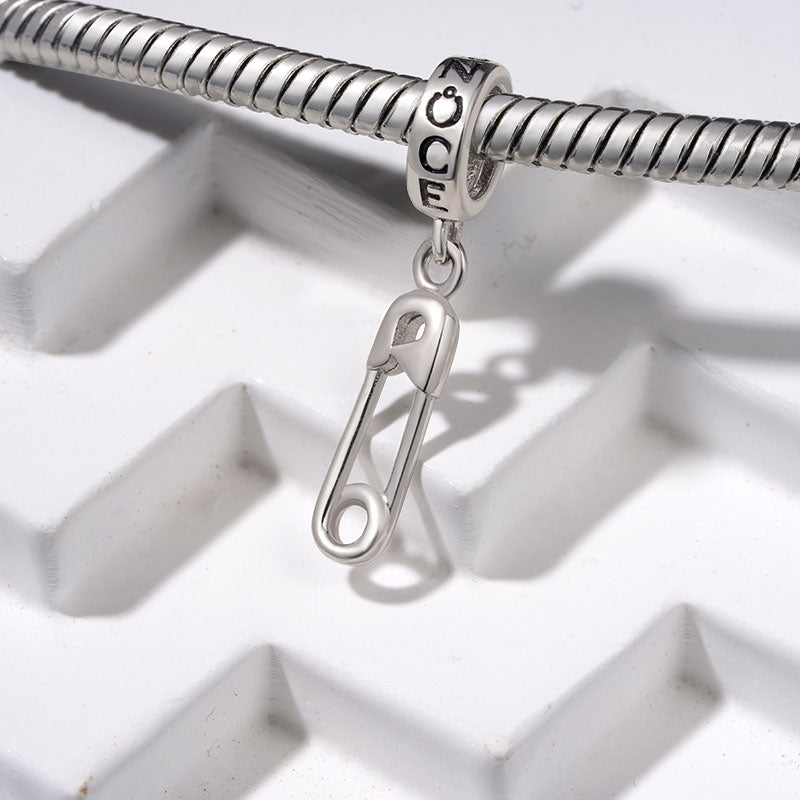 Gnoce Safety Pin Pendant Dangle Charm_3