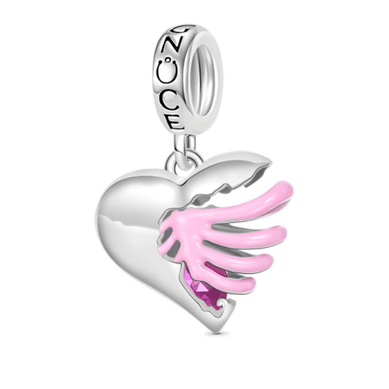 Gnoce “A piece of my heart” Rib Heart Pendant Dangle Charm_2