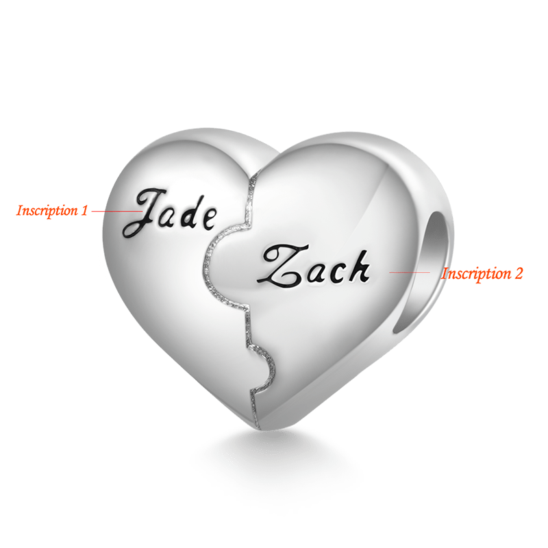 Gnoce “I love you to pieces” Heart Engravable Charm_2