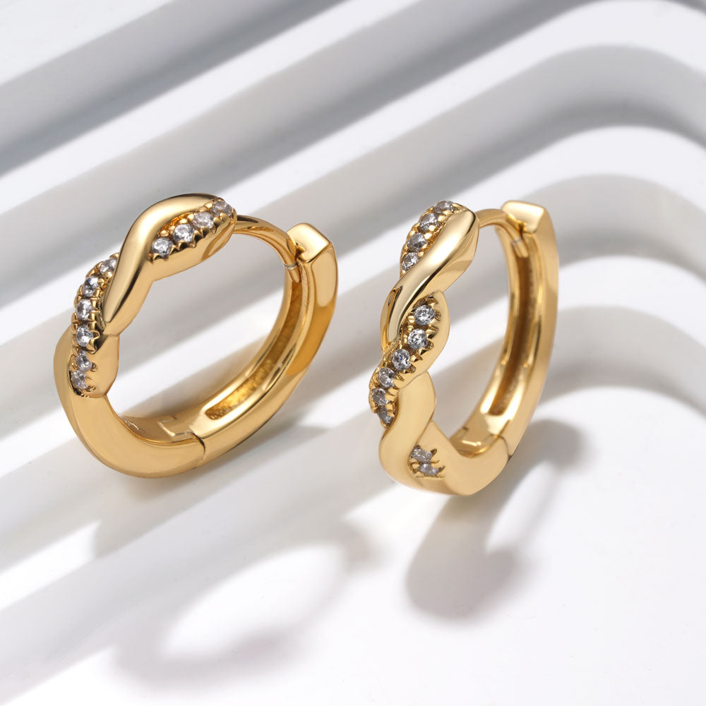 Gnoce Twisted Interwoven Hoops Earrings_5